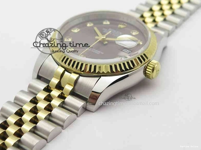 0510 DateJust 116234 SS YG BP Best Edition Gray Dial Diam Markers On SS YG Bracelet SA ZipUp 3745